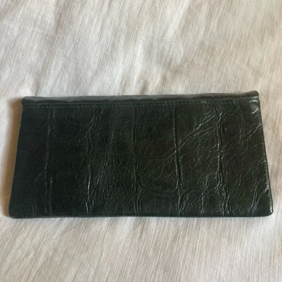 NWT Etui London Dark Green Croc Leather Clutch Crossbody Bag ASO KATE MIDDLETON - Picture 4 of 7